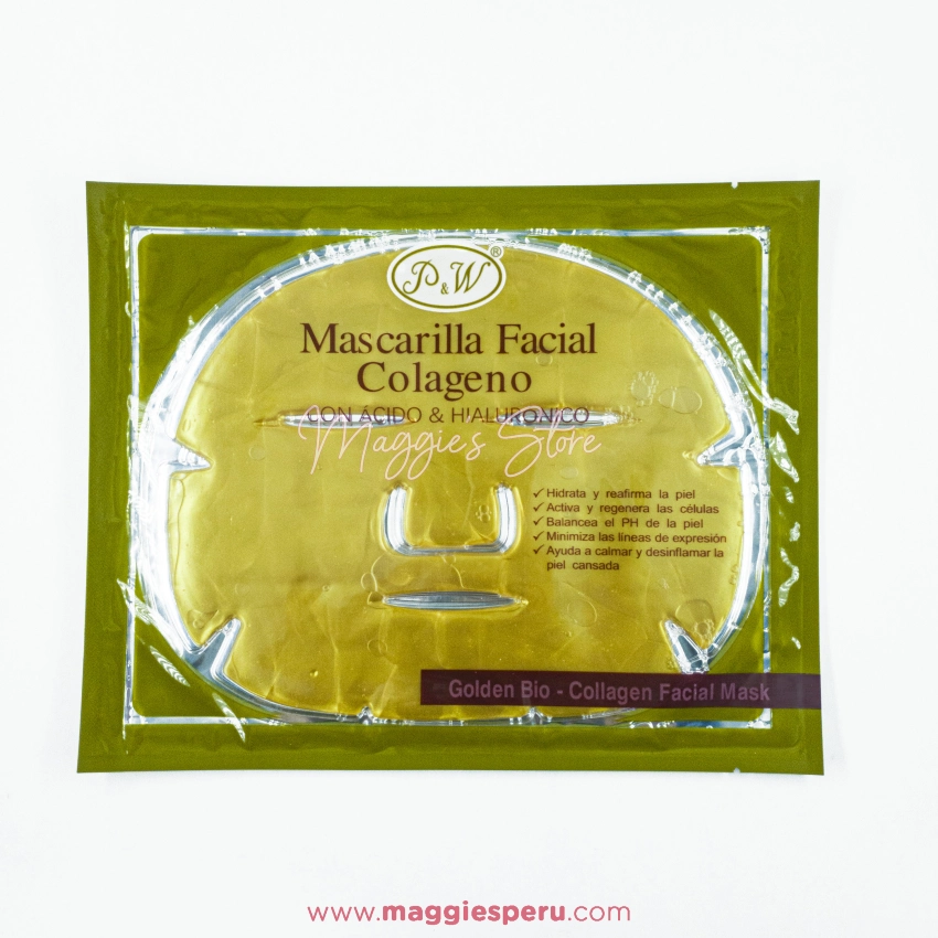 opt mascarilla facial de colageno p&w