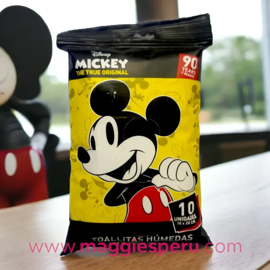 Toallitas Húmedas Antibacteriales Mickey Mouse Tuinies - Limpieza y Protección para tu Bebé