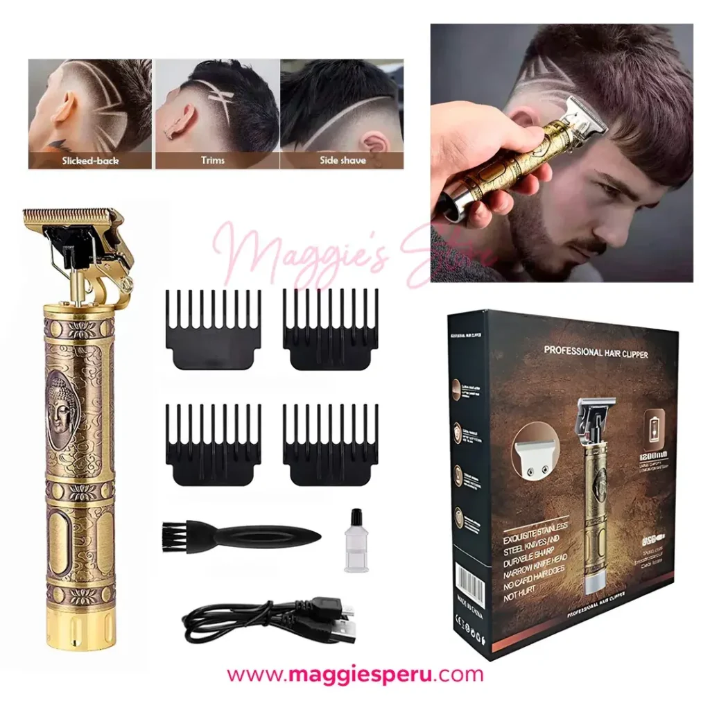 Cortadora de Cabello Trimmer Inalámbrica para Diseños Modelo Buda