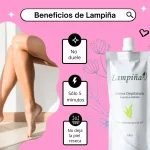 Envase de Crema Depiladora Lampiña Corporal para piel suave