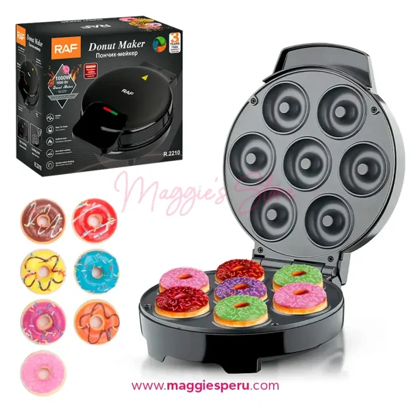 Máquina de acero y aluminio para hacer mini donuts en casa
