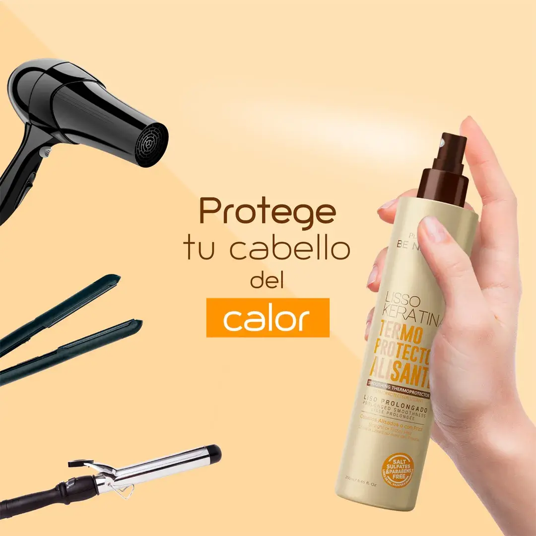 termoprot-2w4 Termoprotector Alisante Be Natural para Cabello Saludable
