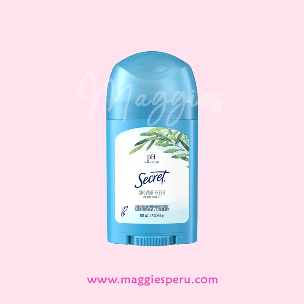 Desodorante Shower Fresh Secret 24h Solid Antitranspirante para protección contra el sudor y olor
