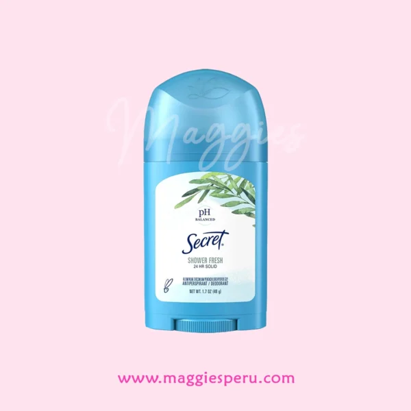Desodorante Shower Fresh Secret 24h Solid Antitranspirante para protección contra el sudor y olor