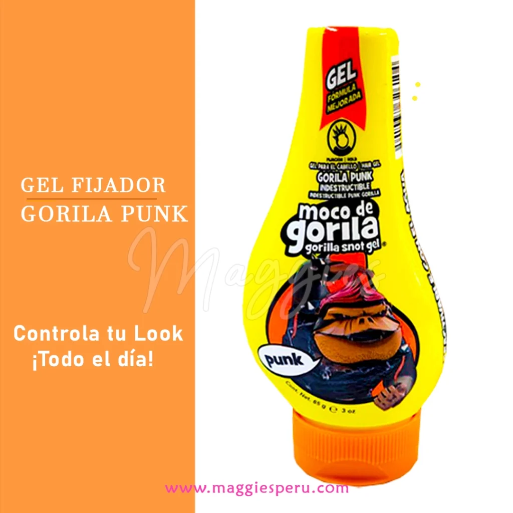 Gel Fijador Moco De Gorila Punk 85g - Fijación Extrema Sin Residuos