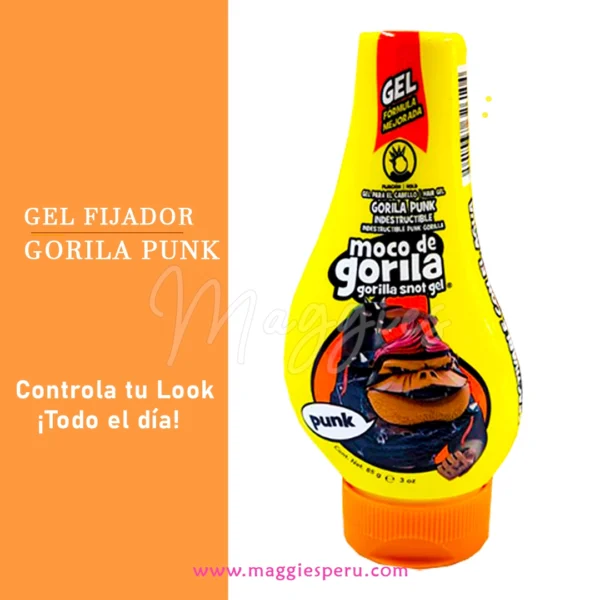 Gel Fijador Moco De Gorila Punk 85g - Fijación Extrema Sin Residuos