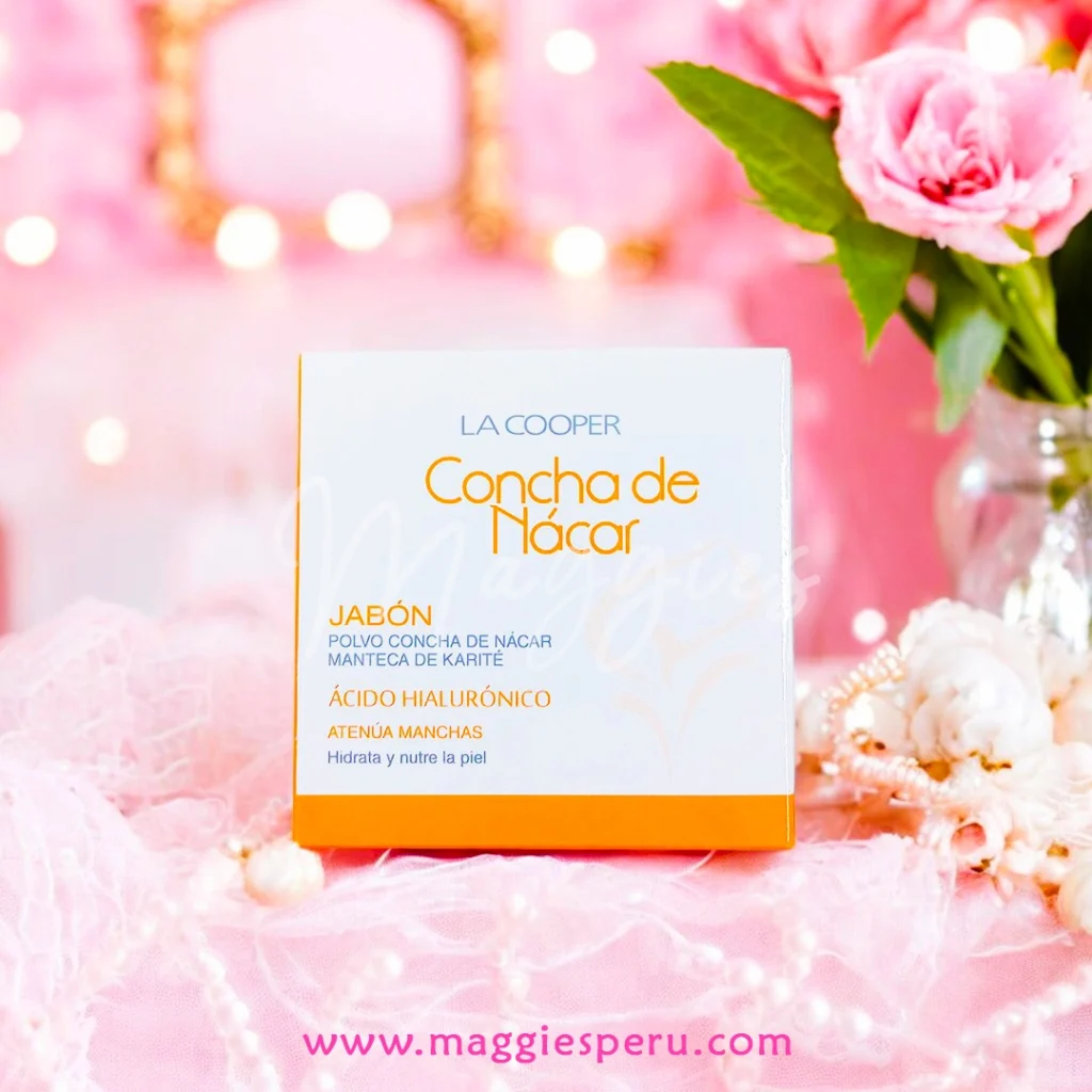 Jabón Concha de Nácar con Ácido Hialurónico - Atenúa Manchas y Hidrata