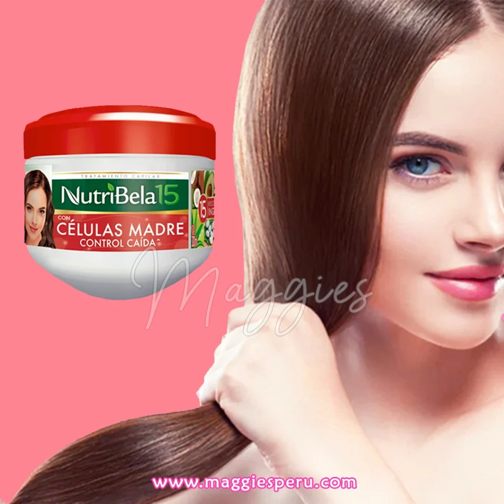 Crema de Tratamiento Nutribela Células Madre para el control de caída y brillo natural del cabello.