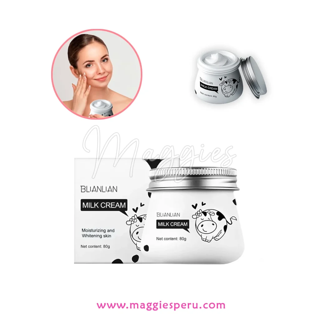 Crema Facial de Leche Blianliam 80g – Hidratación y Elasticidad Natural