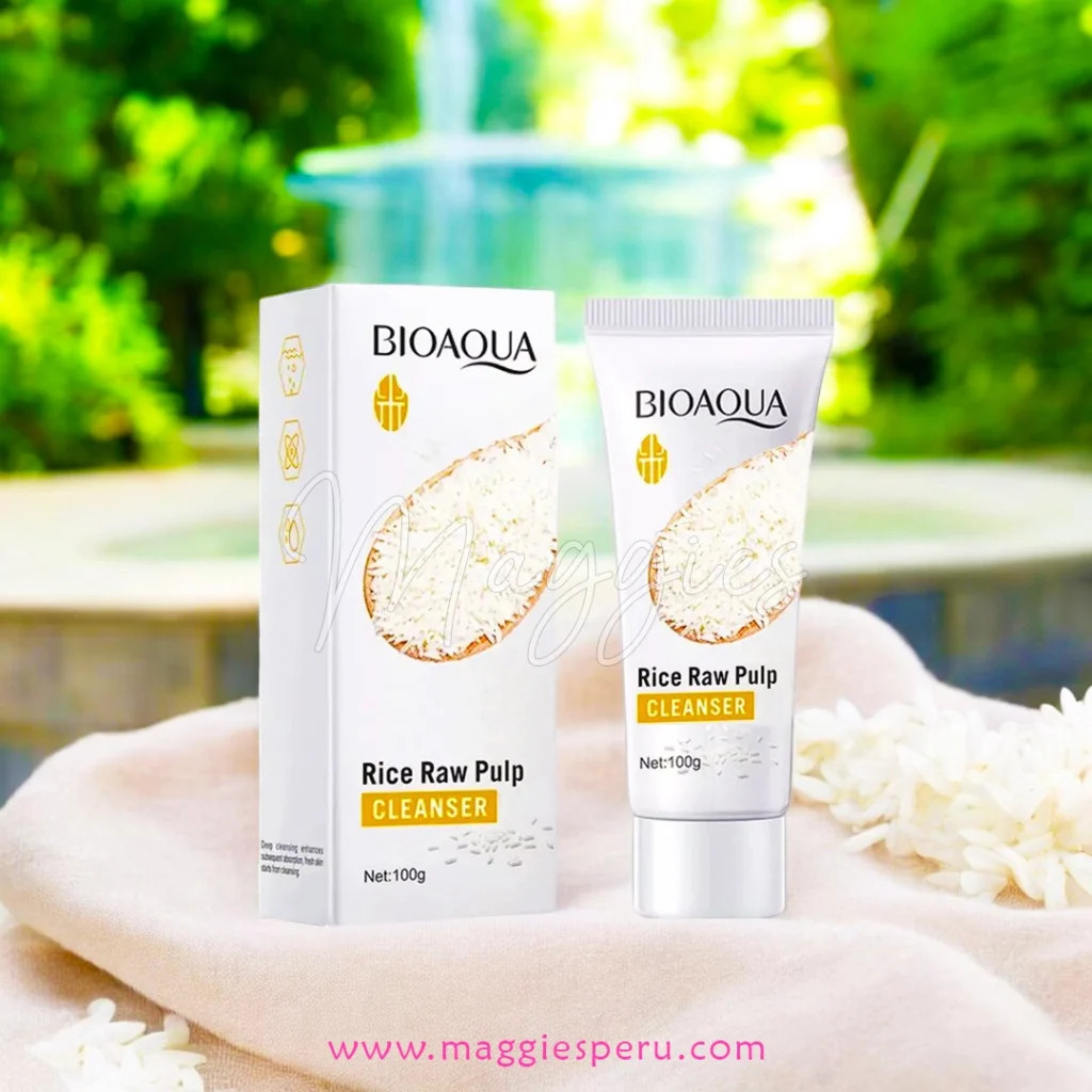 Limpiador Facial Arroz Rice Raw Pulp Bioaqua 100g Antiarrugas