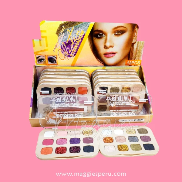 Paleta de Sombras MSYaho con Alta Pigmentación y Larga Duración