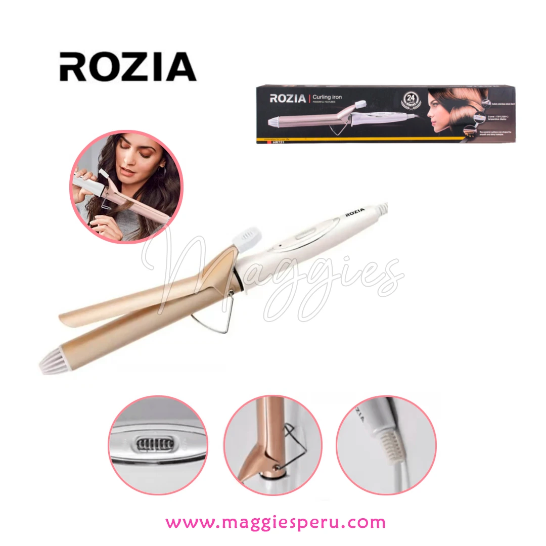 Rizador Ondulador de Cabello Rozia - Tecnología de calor PTC, barril de cerámica y doble temperatura para rizos perfectos.