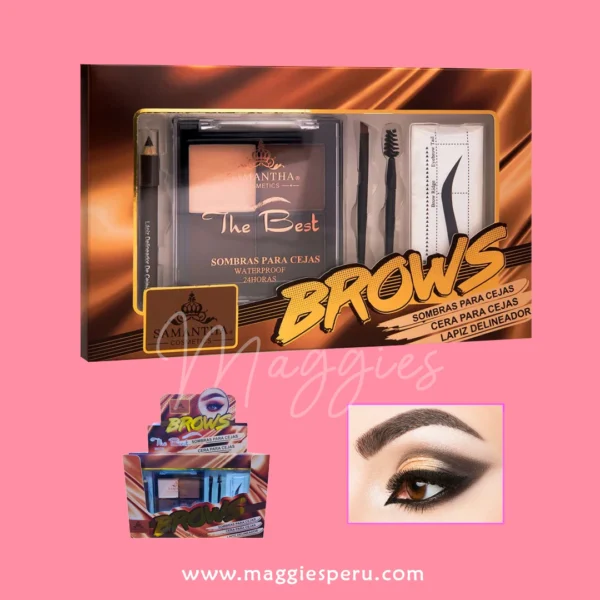 Set para Cejas Perfectas con sombras, cera y lápiz waterproof