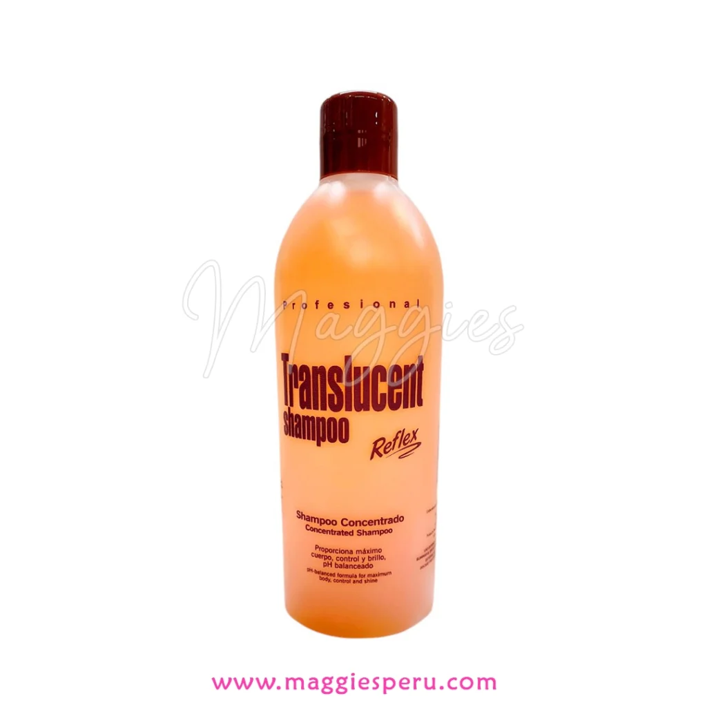 Shampoo Reflex Translucent 500 ml para Cabello Fuerte y Brillante
