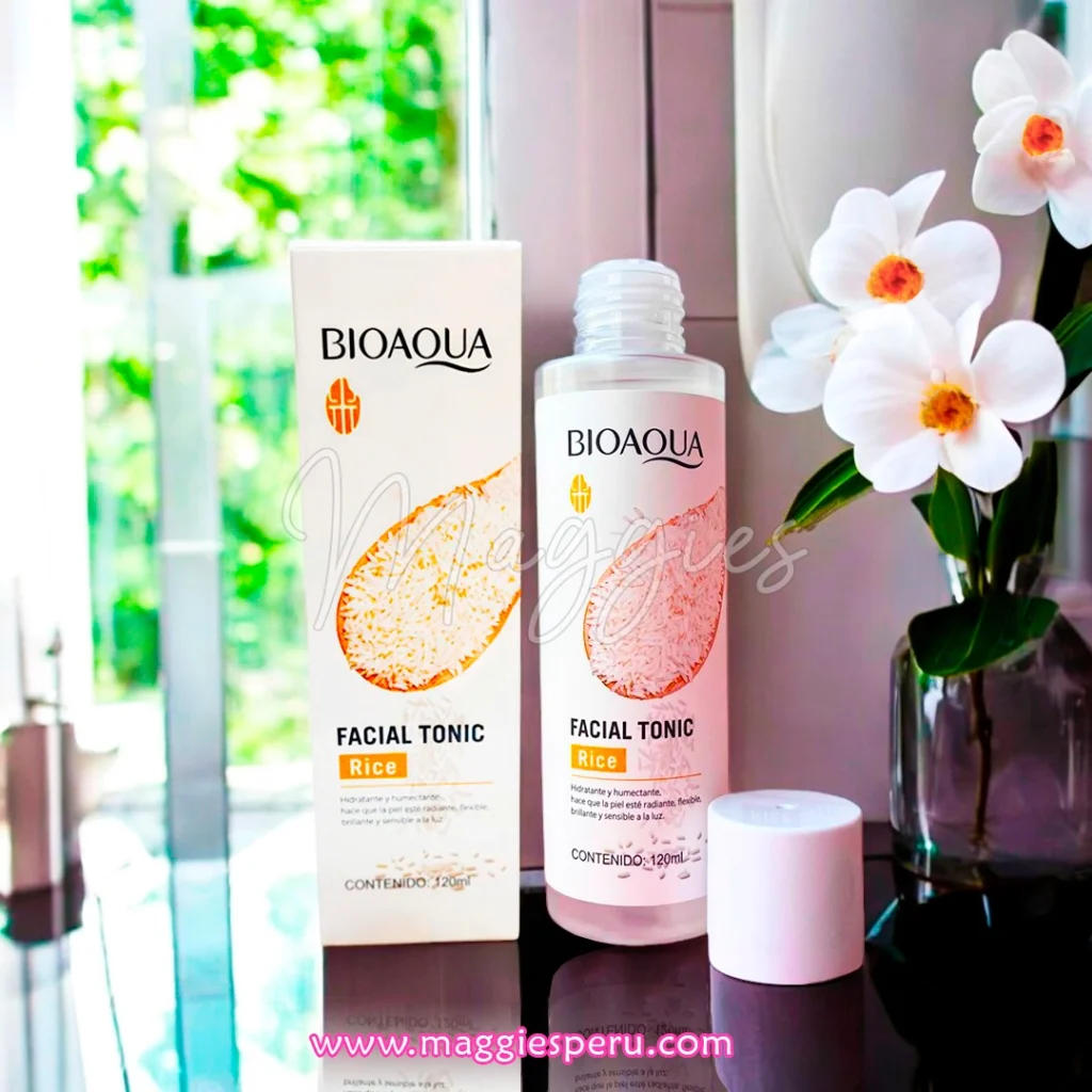 Tónico Facial de Arroz Bioaqua 120ml hidratante y purificante
