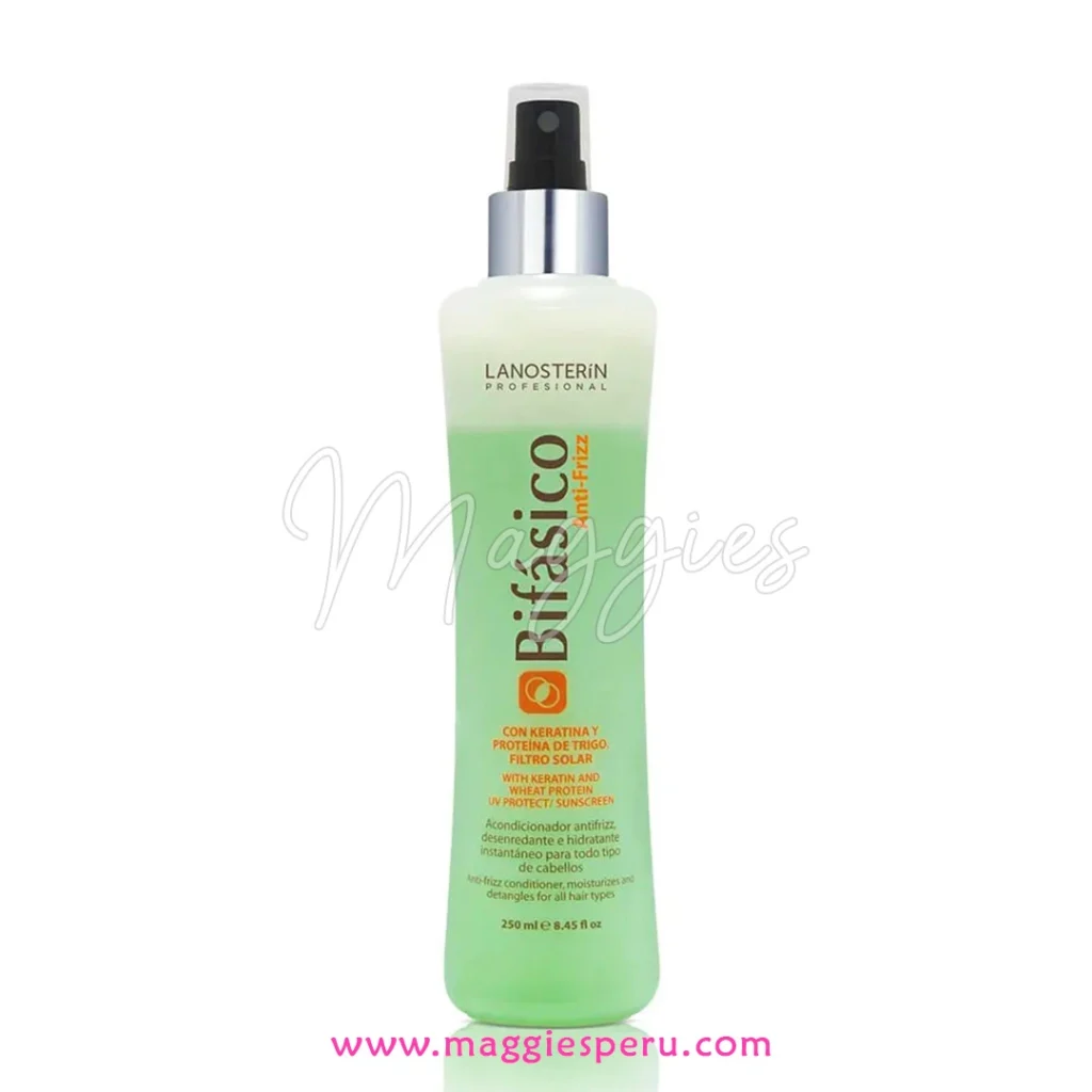 LANOSTERIN Bifásico Anti-Frizz 250 ml con Keratina y Filtro Solar