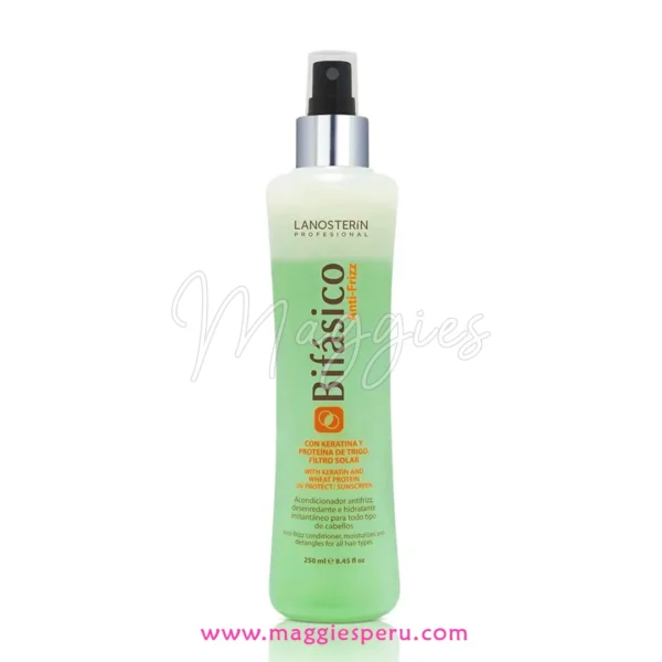 LANOSTERIN Bifásico Anti-Frizz 250 ml con Keratina y Filtro Solar