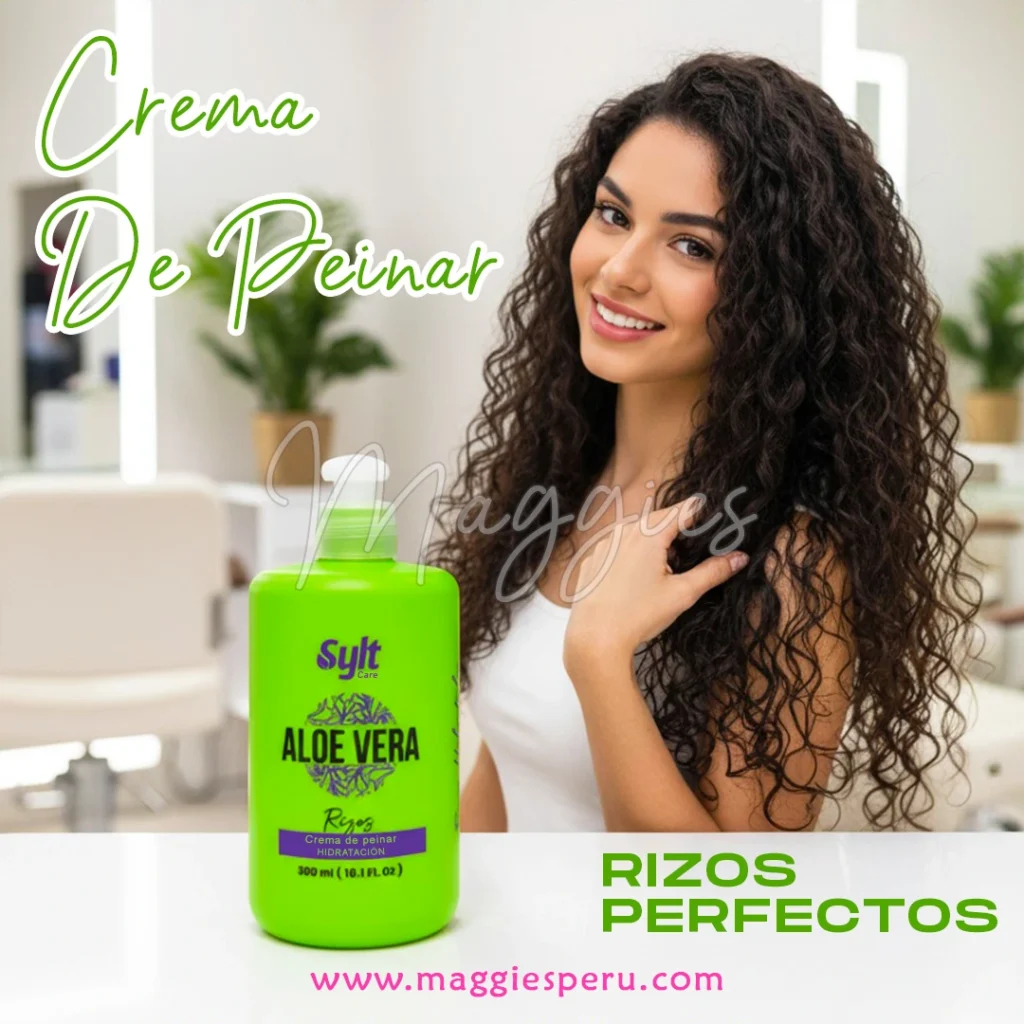 Crema de Peinar Aloe Vera para Rizos Sylt Care 300 ml, definición y control de frizz