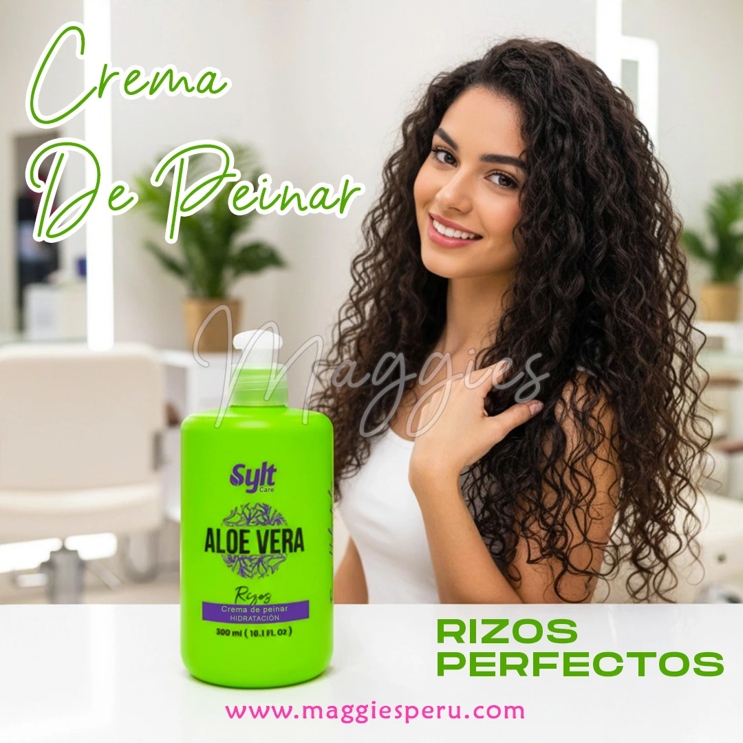 Sylt Care Crema de Peinar Aloe Vera Rizos 300 ml Crema de Peinar Aloe Vera para Rizos Sylt Care 300 ml, definición y control de frizz