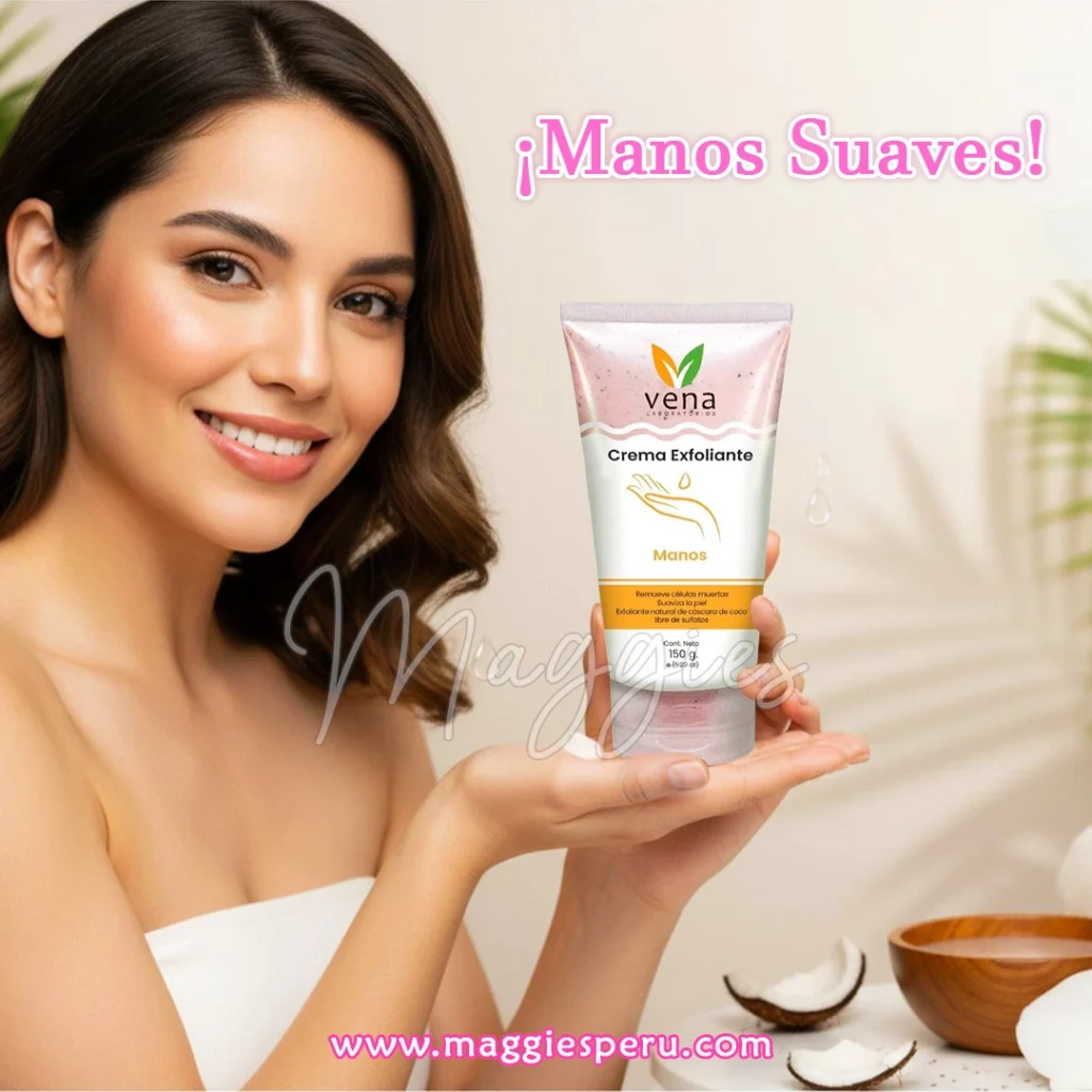 Crema Exfoliante Manos Vena 150 g para suavizar y renovar la piel de las manos.