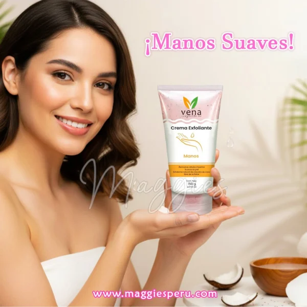 Crema Exfoliante Manos Vena 150 g para suavizar y renovar la piel de las manos.