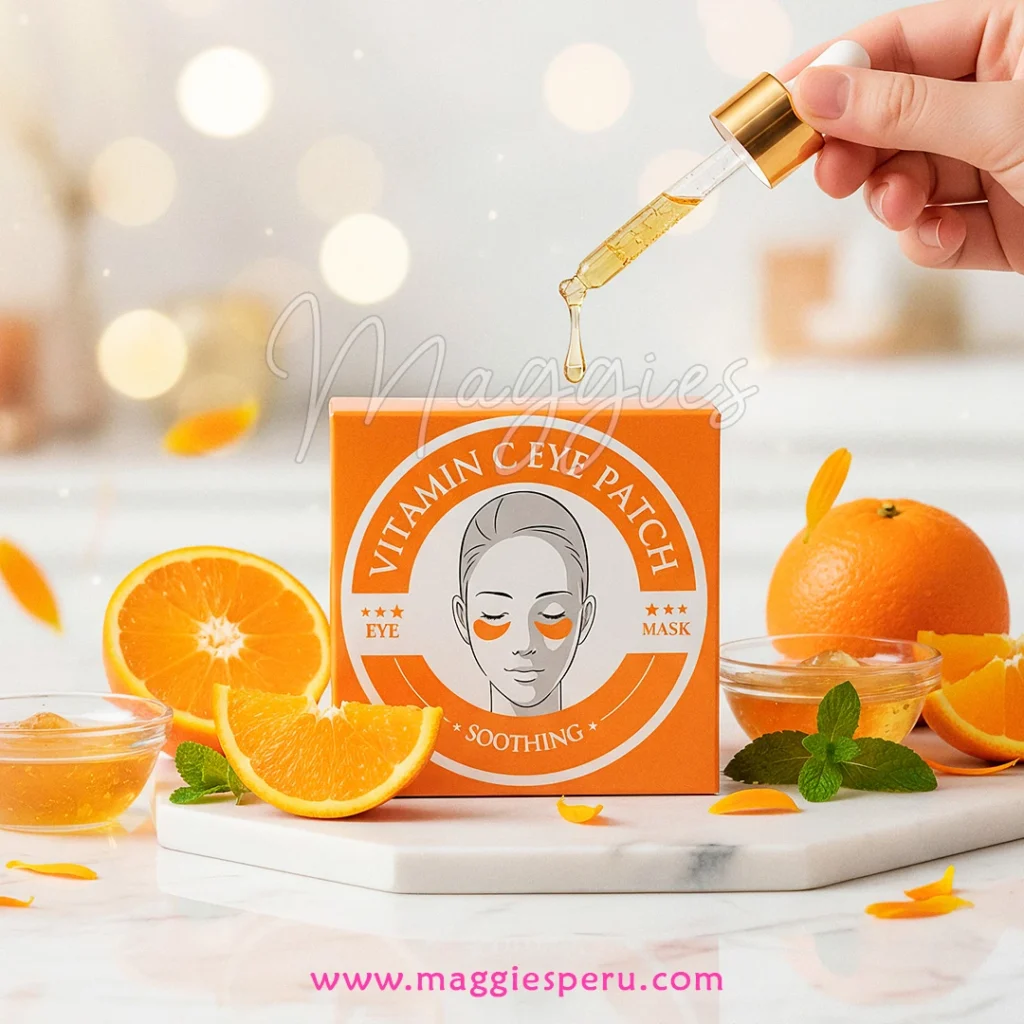 Mascarillas de vitamina C para ojos con efecto calmante e iluminador