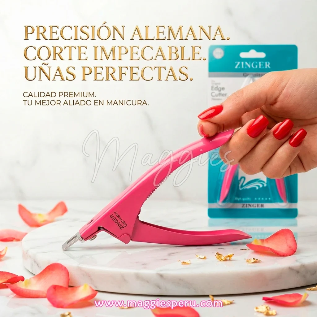 Corta tips profesional Zinger para uñas acrílicas y manicura