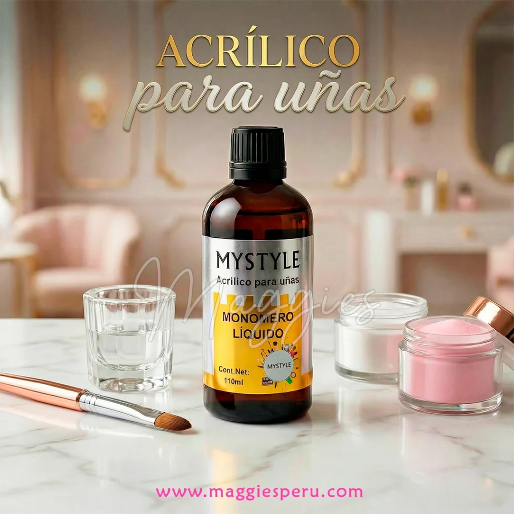 Monómero Líquido Mystyle 110 ml para uñas acrílicas