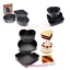 Set de 3 Moldes de Keke para Repostería Antiadherente CORAZÓN - Prepara Deliciosos Postres